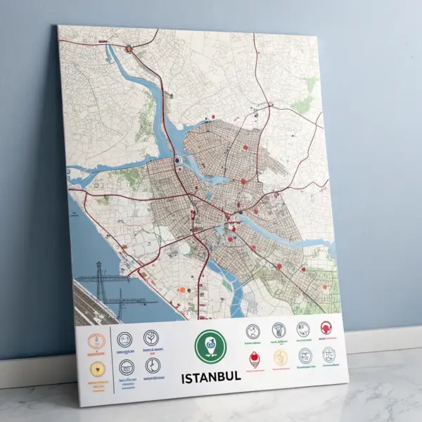 Istanbul City and Toll Map